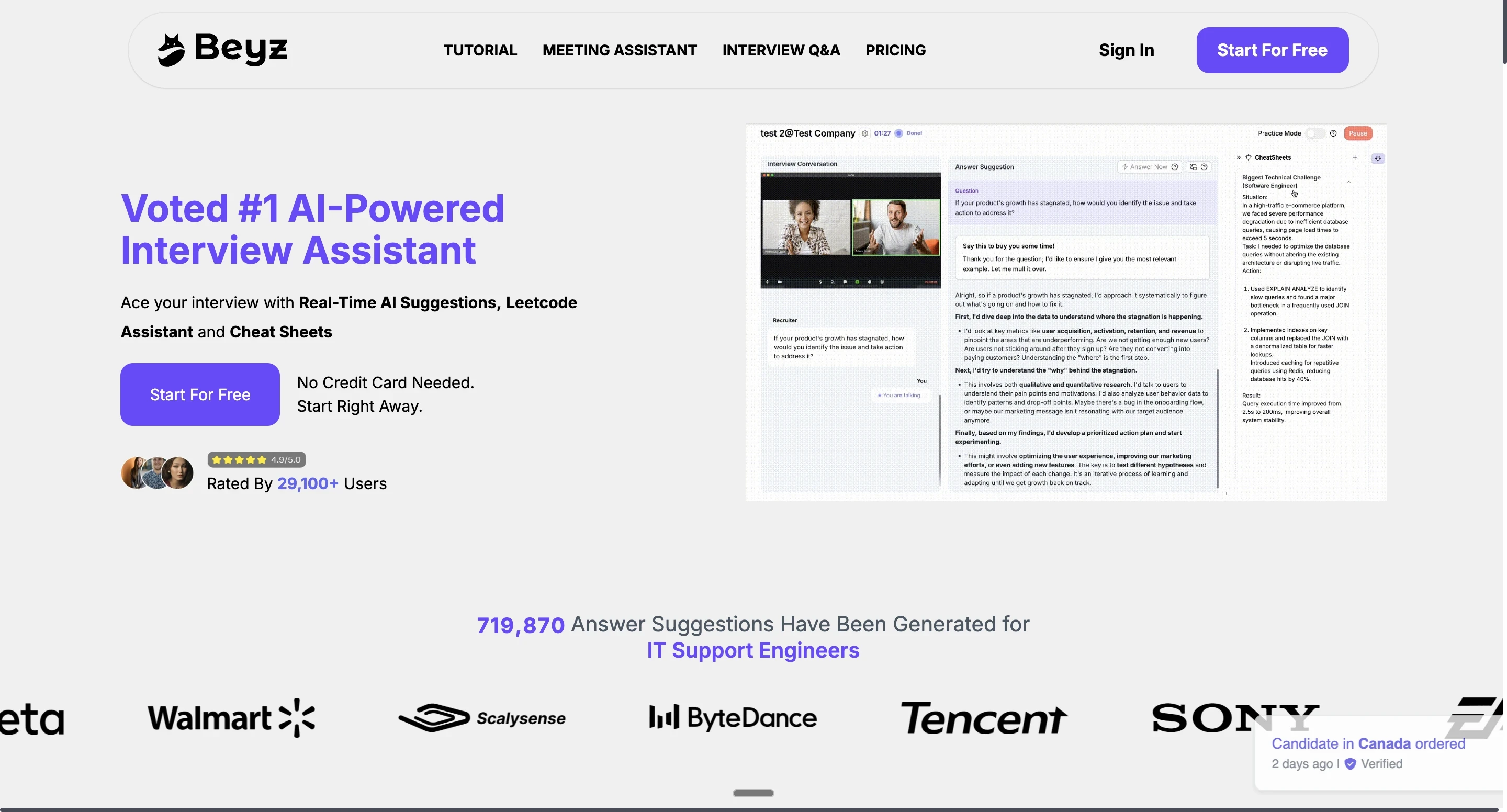 Beyz AI Interview Assistant