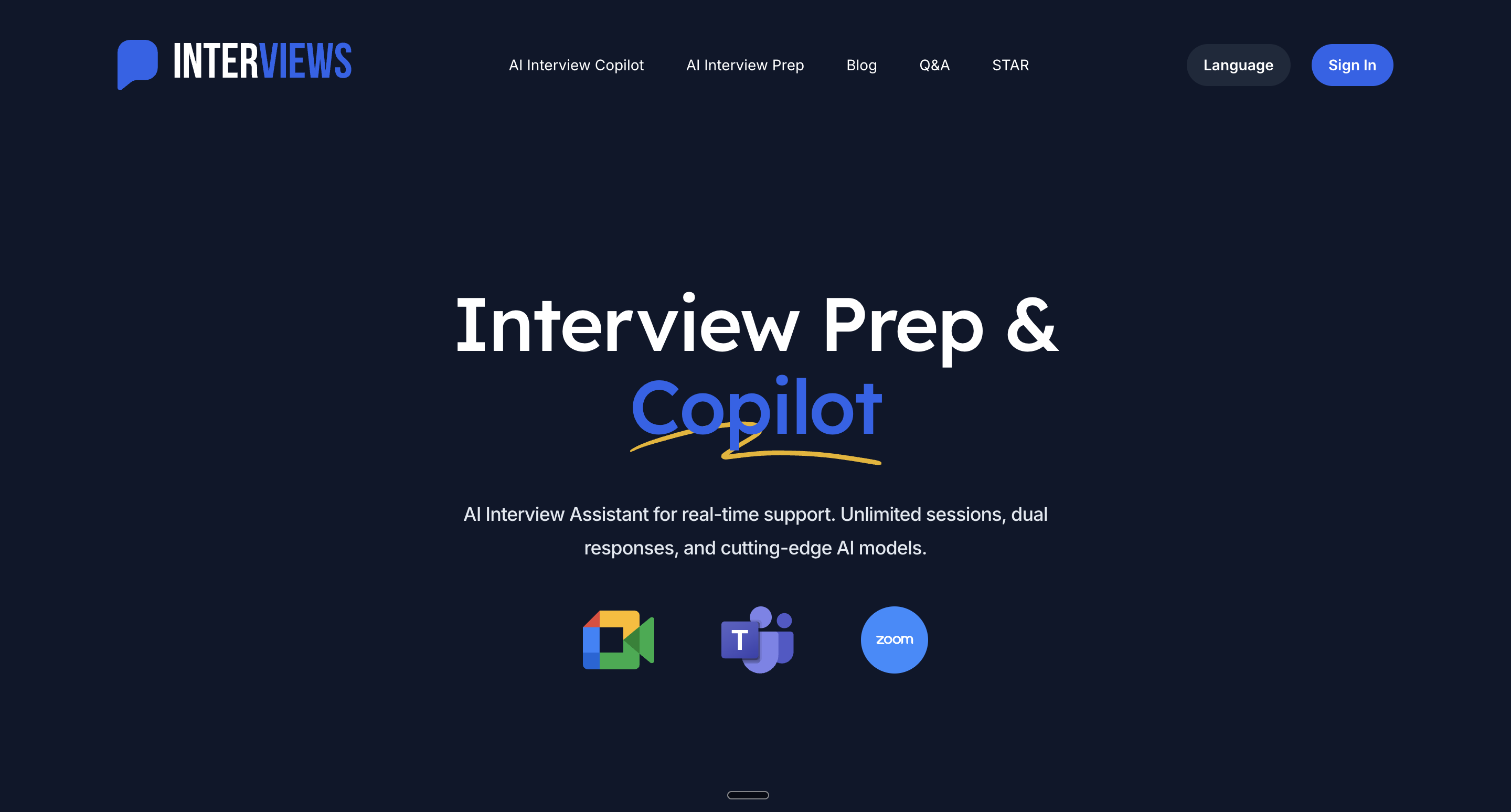 Interviews Chat AI Copilot