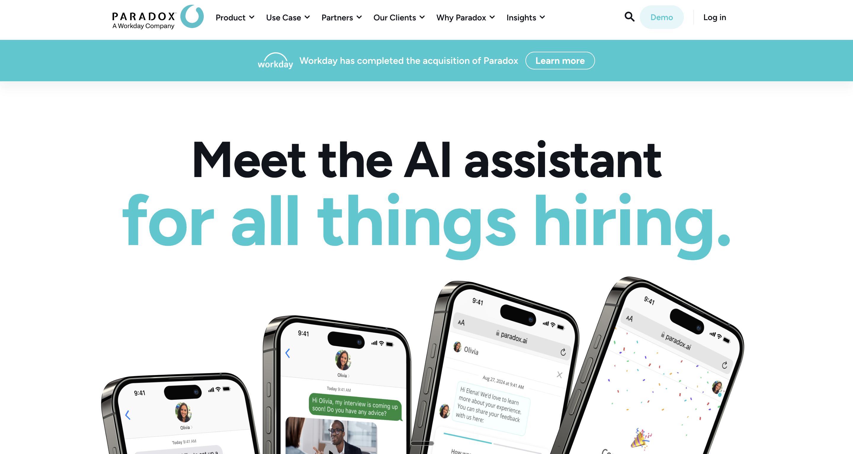 Paradox Olivia AI Recruiting Chatbot