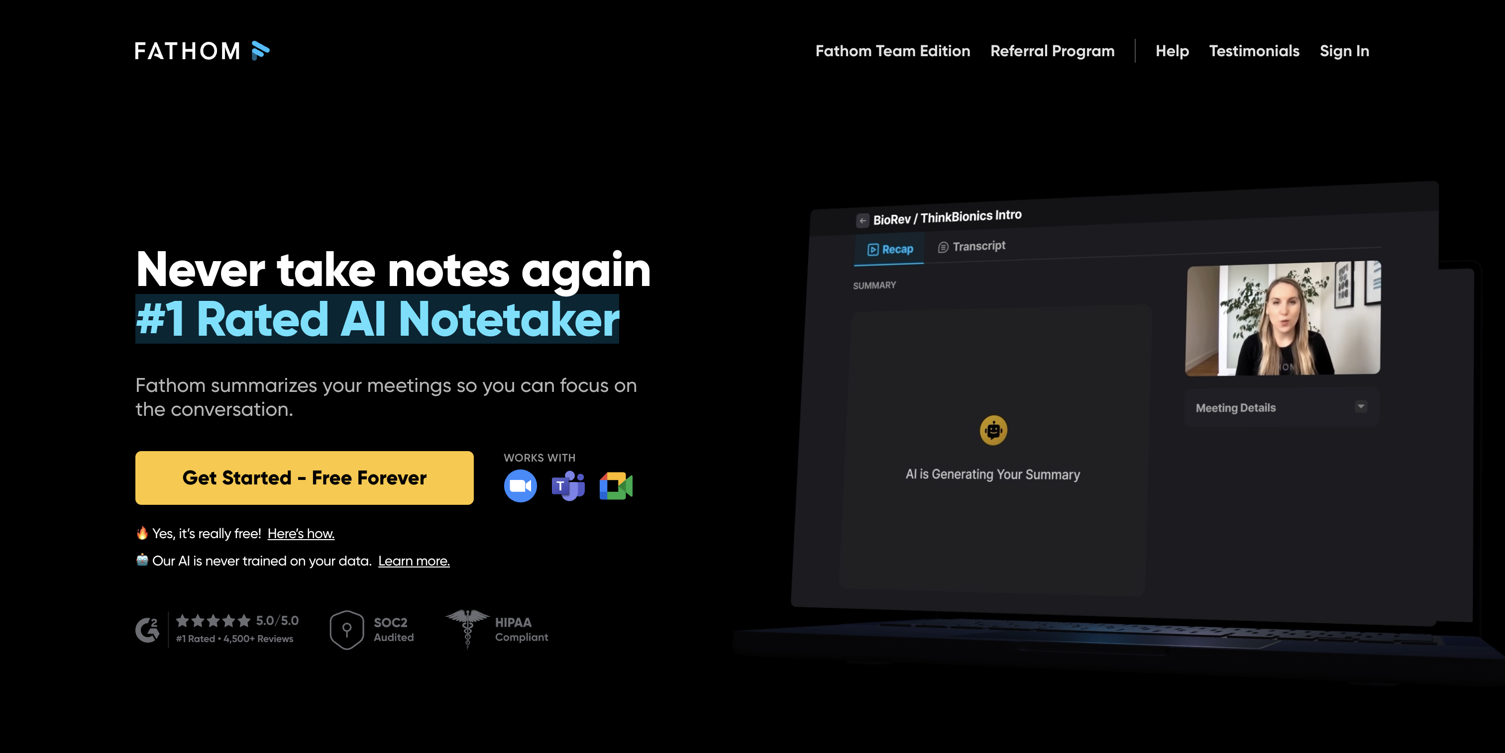 Fathom Dashboard
