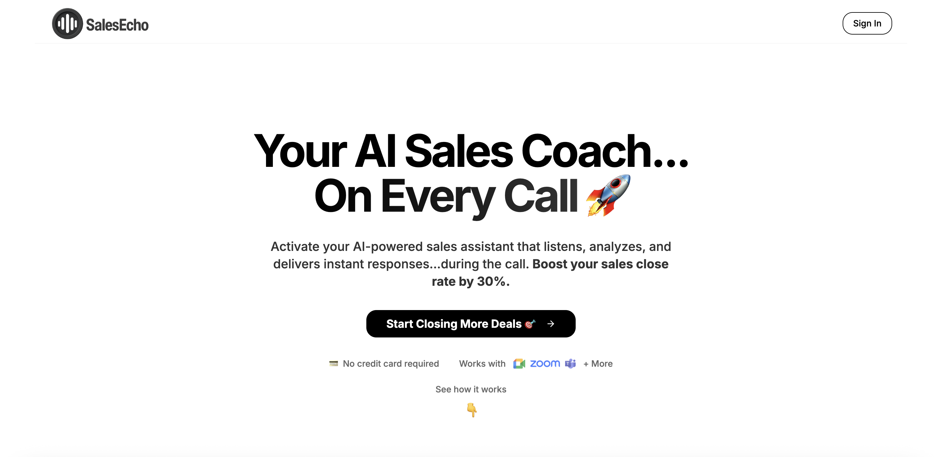SalesEcho Dashboard