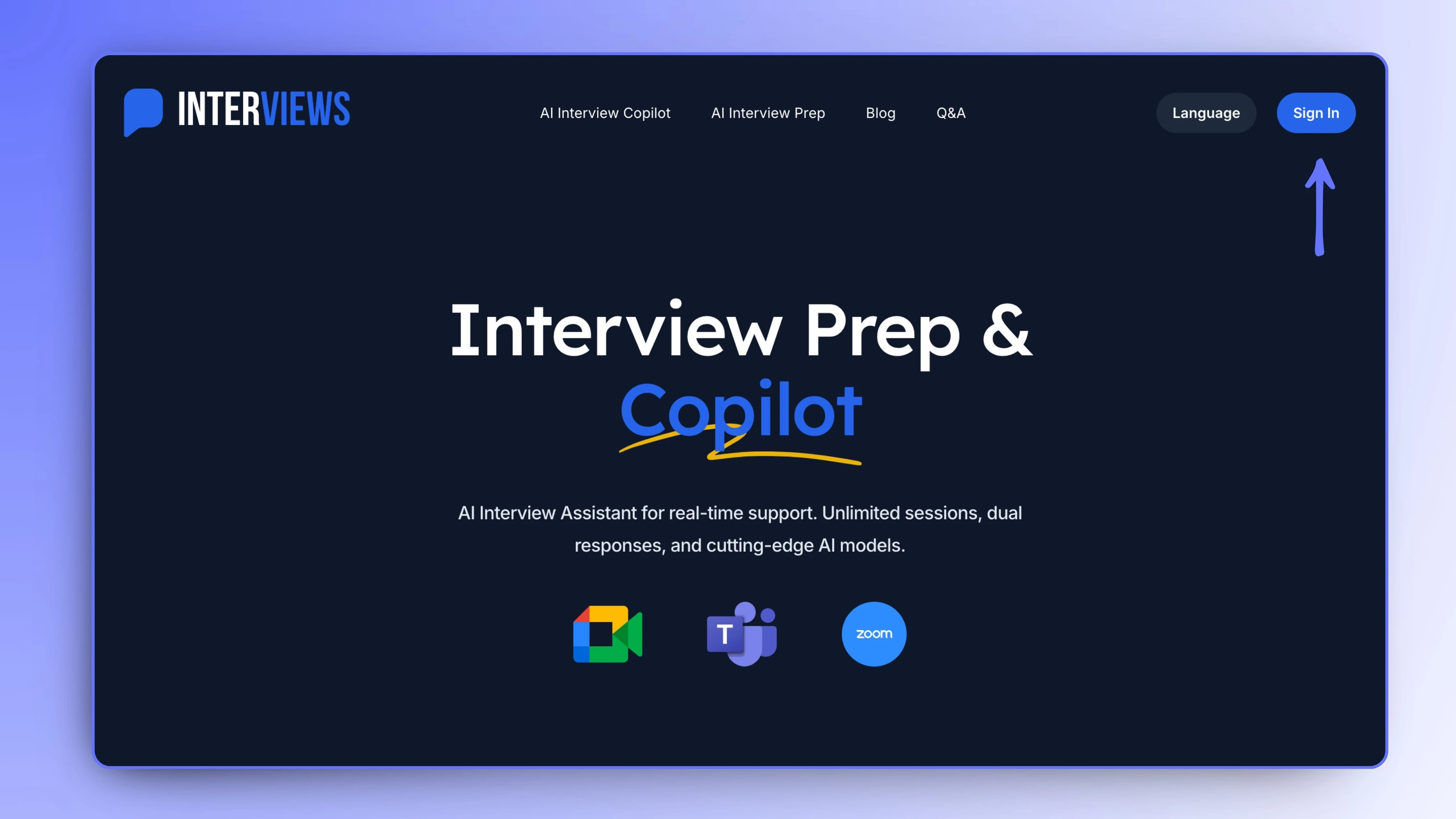 Interviews Chat Screenshot