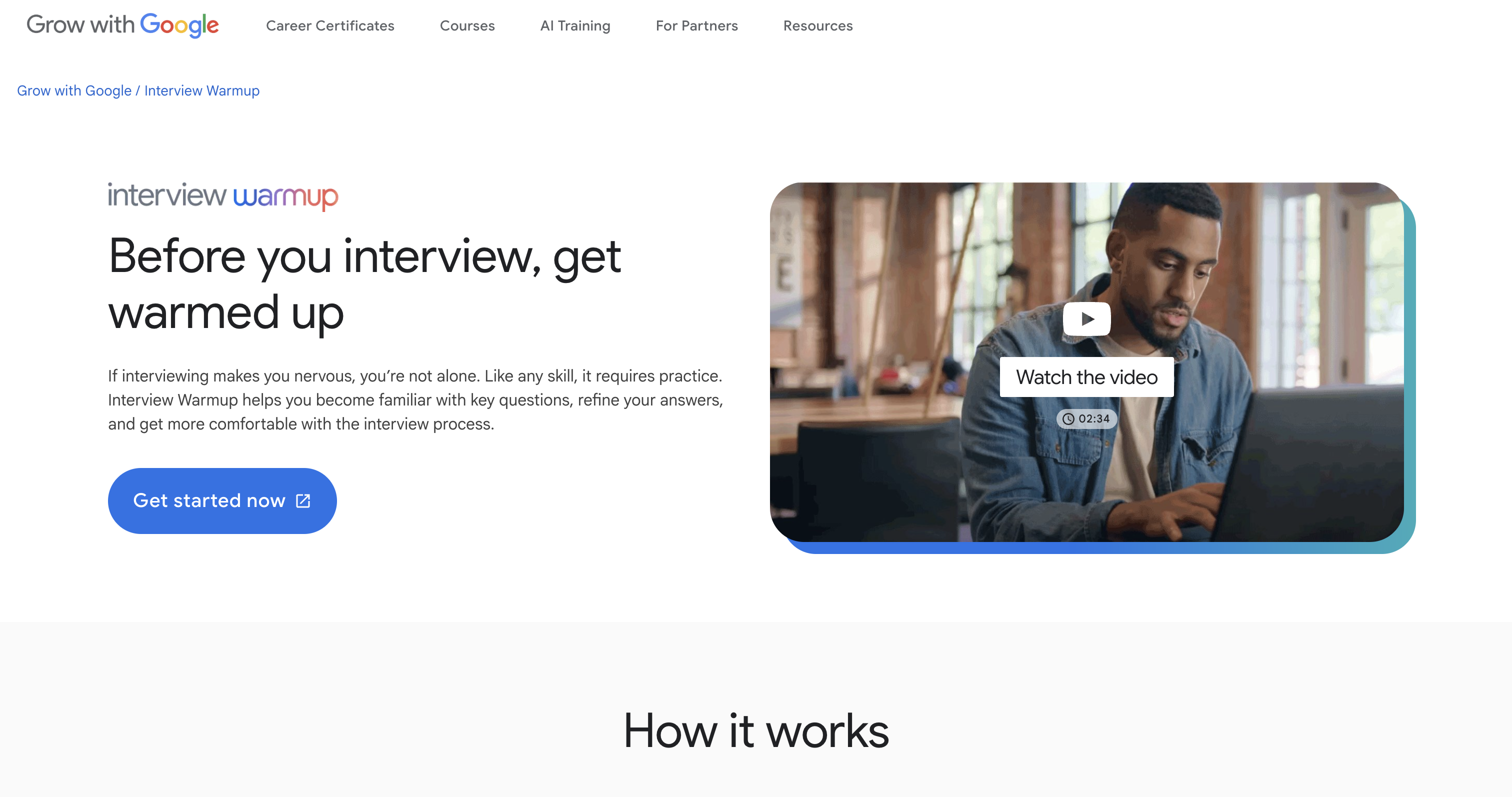 Google Interview Warmup Dashboard